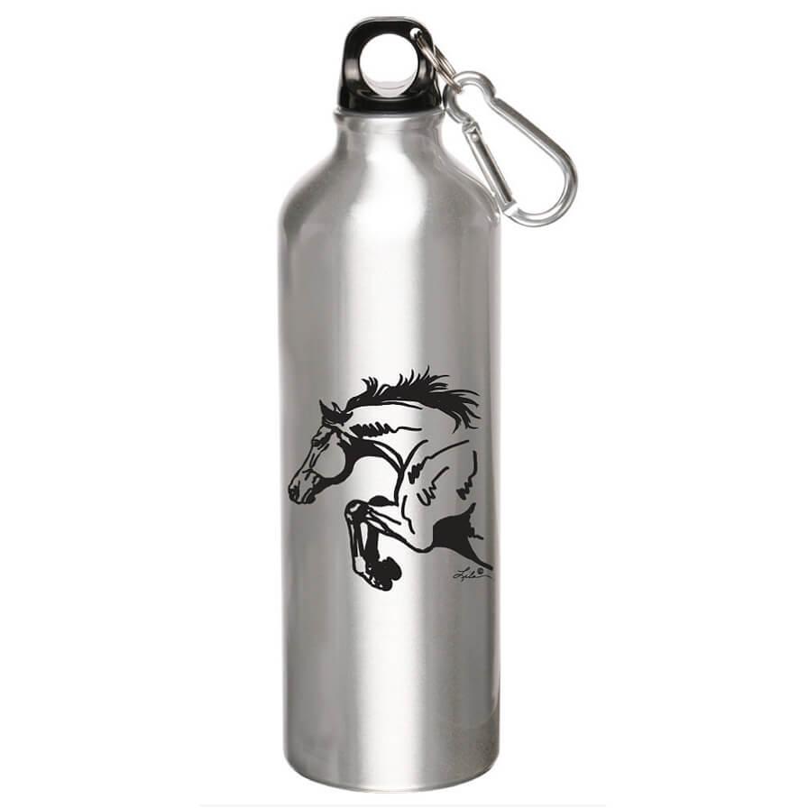 Silver Aluminum Sports Bottle