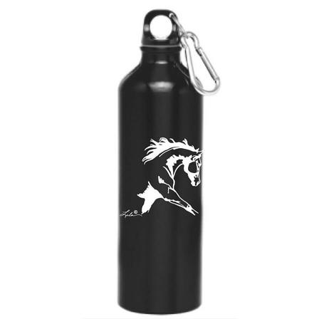 Black Aluminum Sports Bottle
