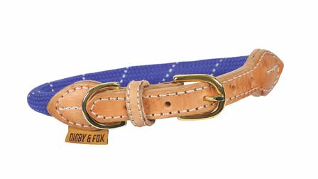 Digby & Fox Reflective Dog Collar NAVY