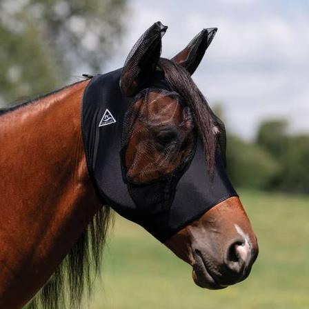 Comfort Fit Lycra Fly Mask BLACK