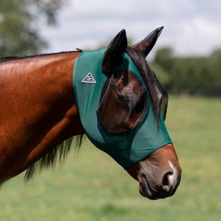 Comfort Fit Lycra Fly Mask EMERALD