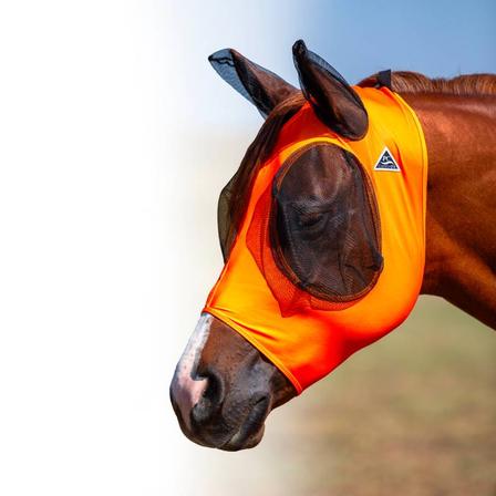 Comfort Fit Lycra Fly Mask ORANGE
