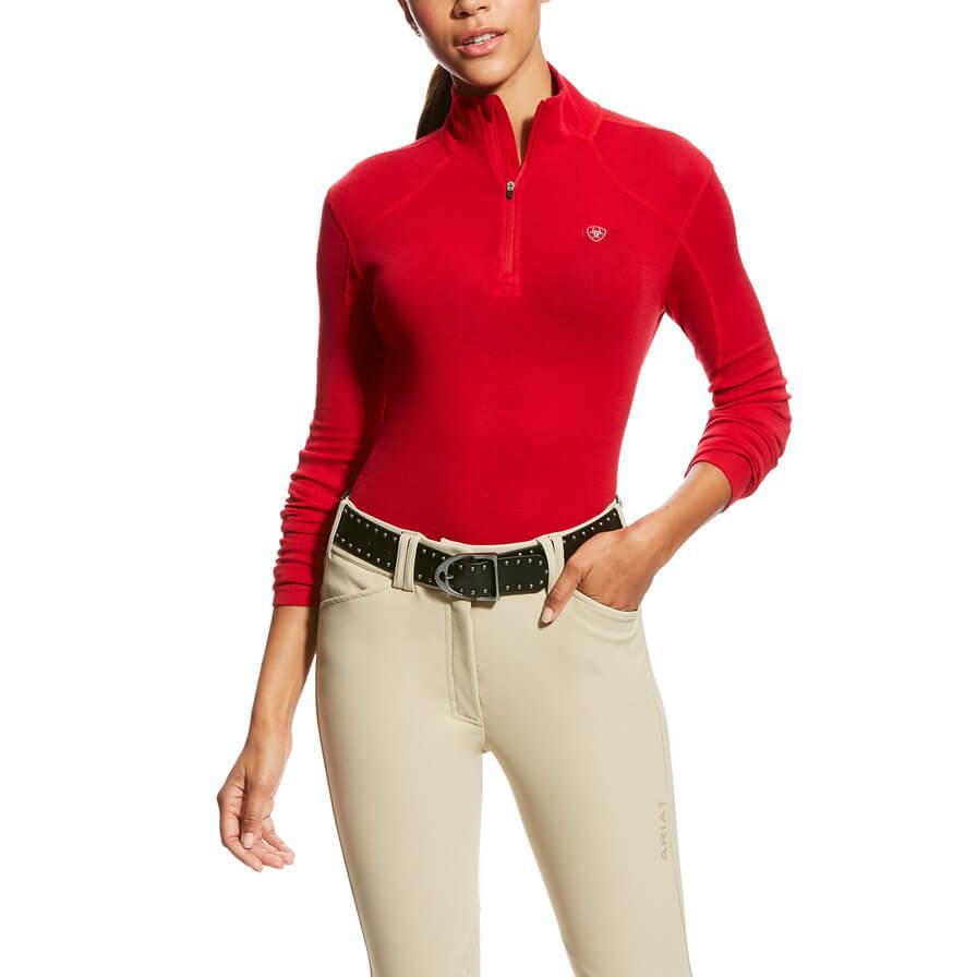 Ariat Womens Cadence Wool 1/4 Zip Baselayer