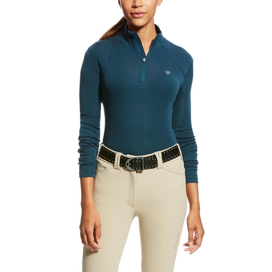 Ariat Womens Cadence Wool 1/4 Zip Baselayer