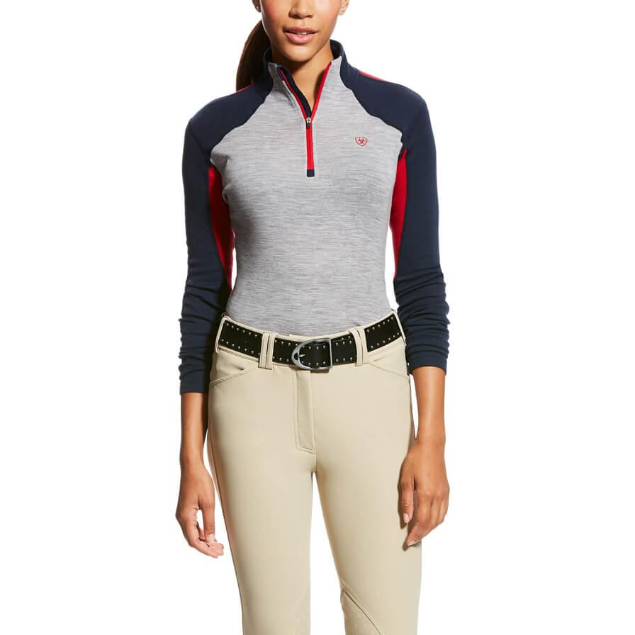 Ariat Womens Cadence Wool 1/4 Zip Baselayer