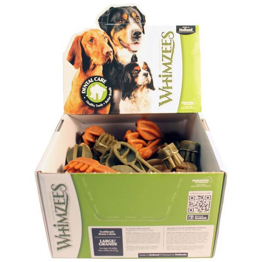 Whimzees Natural Toothbrush Chew For Dogs - Large