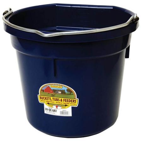 Little Giant Plastic Flat Back Bucket - 20 Qt