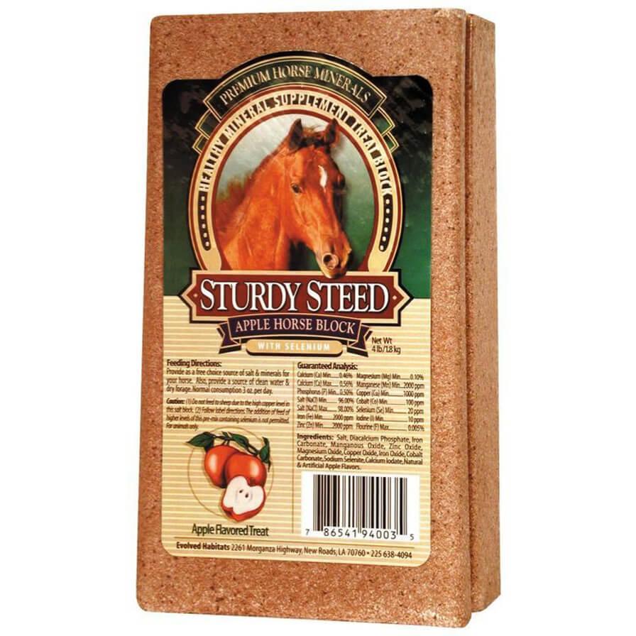 Sturdy Steed Horse Salt Block - Apple