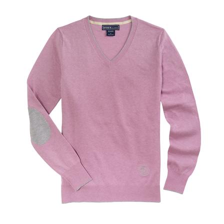 “Trey” V Neck Sweater MAUVE