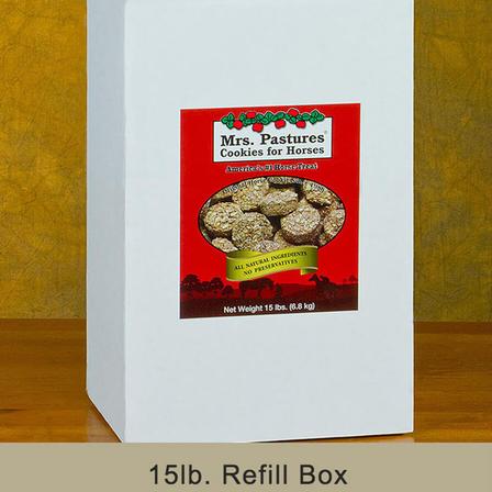 Mrs. Pastures Cookies for Horses - 15 Lbs Refill Box