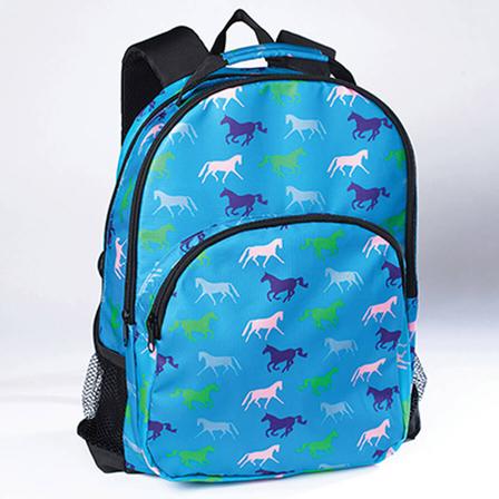Backpack with Horse Pattern TEAL