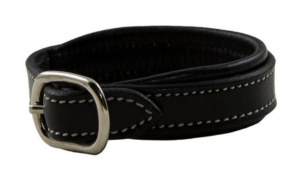 Classic Leather Padded Bracelet BLACK/BLACK