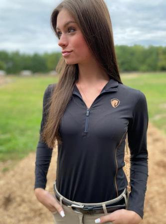 Arista Ladies Long Sleeve Performance Quarter Zip