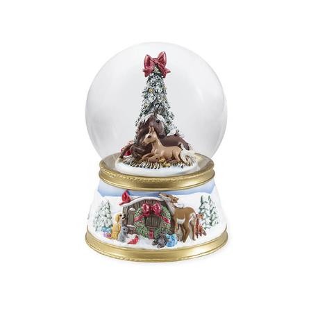 Breyer 2018 Holiday Musical Snow Globe - The Gift of Love