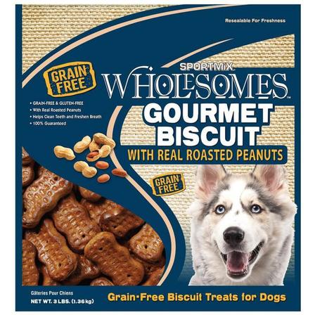 SportMix Wholesomes Grain Free Gourmet Biscuit - Peanut Butter