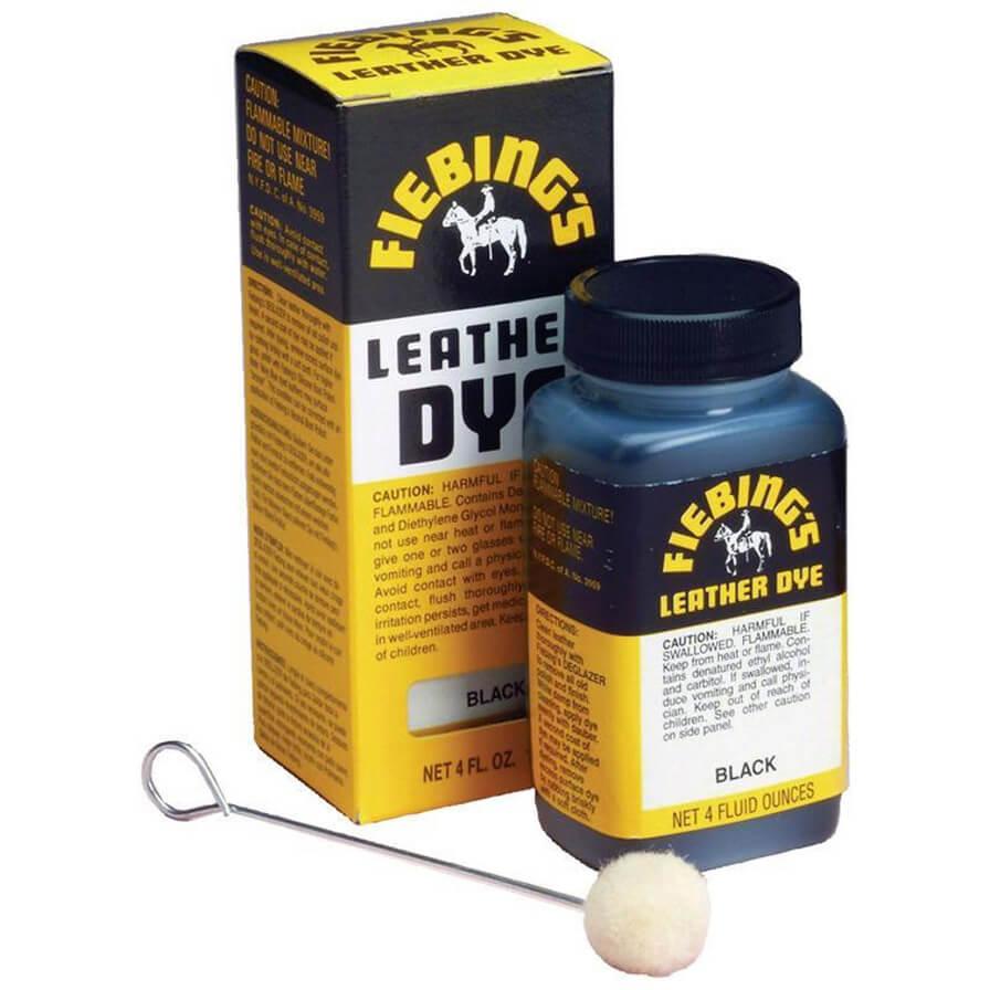 Fiebing Leather Dye - Black - 4 Ounce