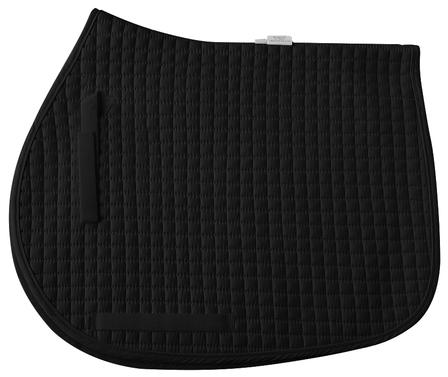 Cotton Quilted All-Purpose Saddle Pad BLACK/BLACK
