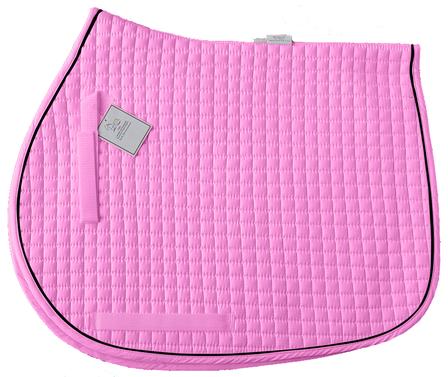 Cotton Quilted All-Purpose Saddle Pad CHERRY/BLACK