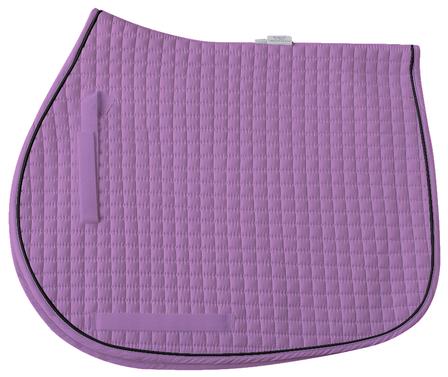 Cotton Quilted All-Purpose Saddle Pad LAVENDER/BLACK