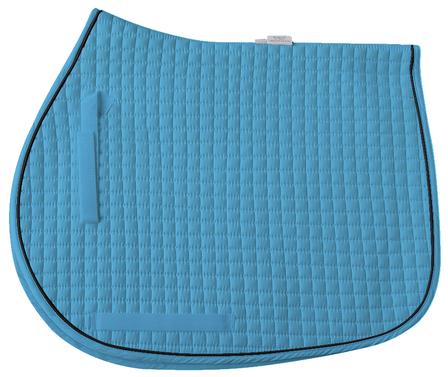 Cotton Quilted All-Purpose Saddle Pad SEA_BLUE/BLACK