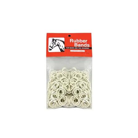 Rubber Braiding Bands - White