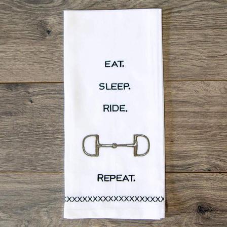 Eat Sleep Ride Hand Towels