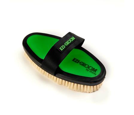 Ezi-Groom Body Brush with Goat Hair LIME