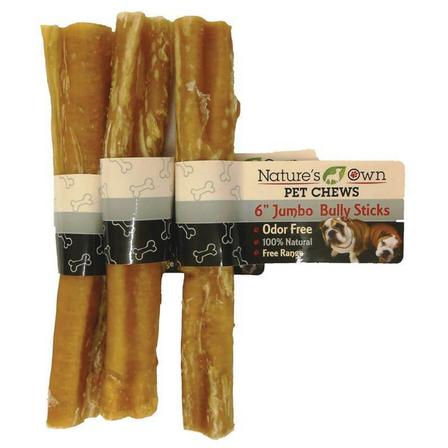 Nature's Own Odor-Free Bully Stick Dog Chew
