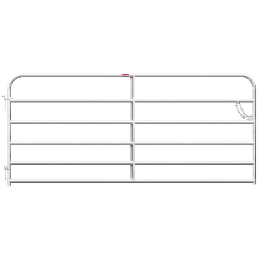 8 ' Heritage Gate With Round Corners - Galvanized