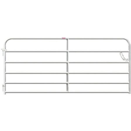 8 Ft 6-Rail Galvanized Gate