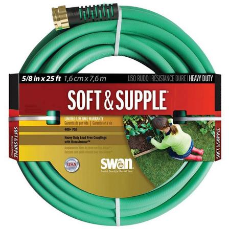 Soft and Supple Premium Garden Hose - 25 Ft