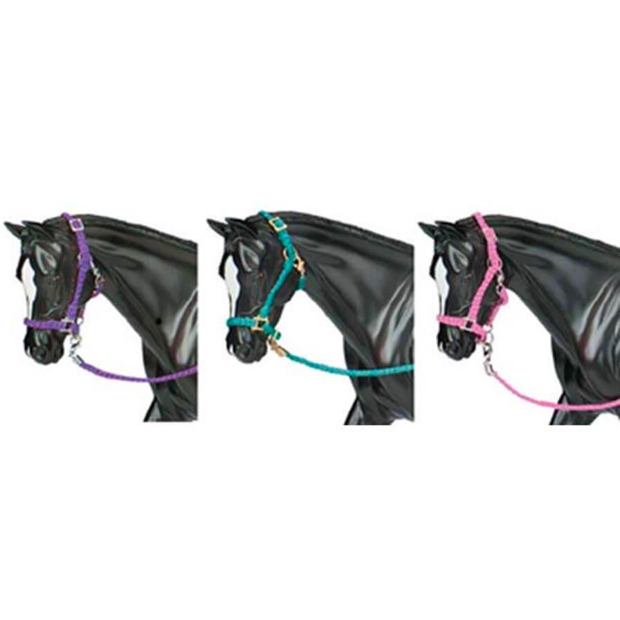 Breyer Hot Colored Nylon Halters - 3 Piece Assortment