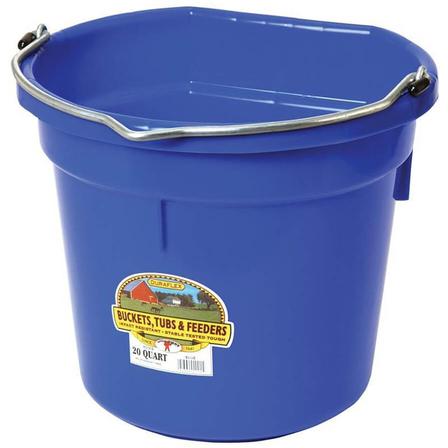 Little Giant Plastic Flat Back Bucket - 20 Qt