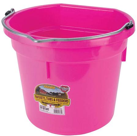 Little Giant Plastic Flat Back Bucket - 20 Qt