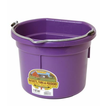 Little Giant Plastic Flat Back Bucket - 8 Qt