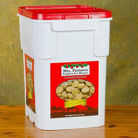 Mrs. Pastures Cookies for Horses - 50 Lbs Tub