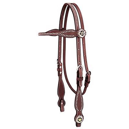 Texas Star Browband Headstall