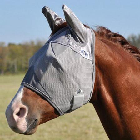 Crusader™ Fly Mask Standard with Ears GREY