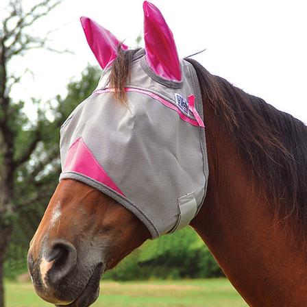 Crusader™ Fly Mask Standard with Ears PINK