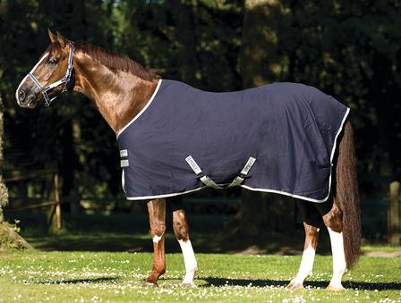 Amigo® Stable Sheet NAVY/SILVER