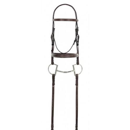 Ovation® Classic Collection - Fancy Raised Comfort Crown Padded Bridle with Fancy Raised Laced Reins