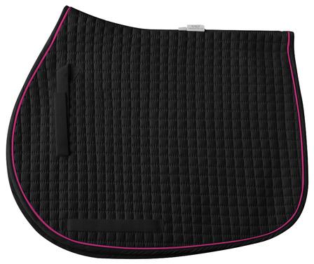 Cotton Quilted All Purpose Square Pad - Pony BLACK/MAGENTA