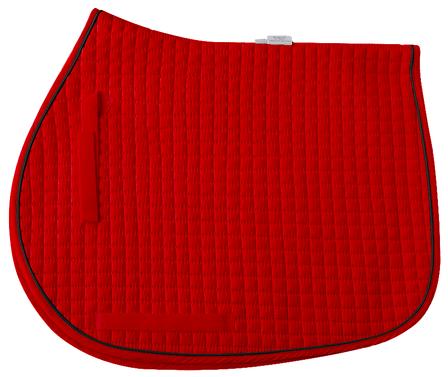 Cotton Quilted All Purpose Square Pad - Pony RED/BLACK