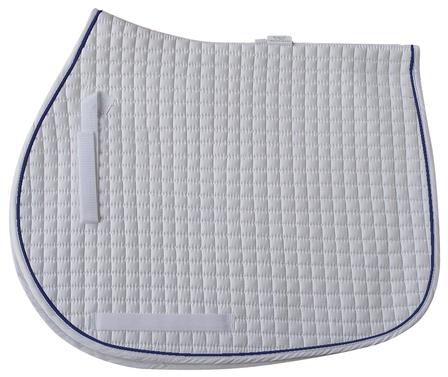 Cotton Quilted All Purpose Square Pad - Pony WHITE/NAVY
