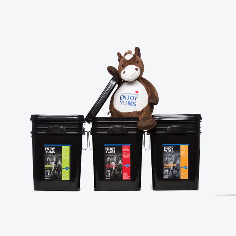 Enjoy Yums Horse Treats - 15 Lb Bucket