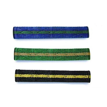 Horse Fare Striped Nylon Lead with Chain