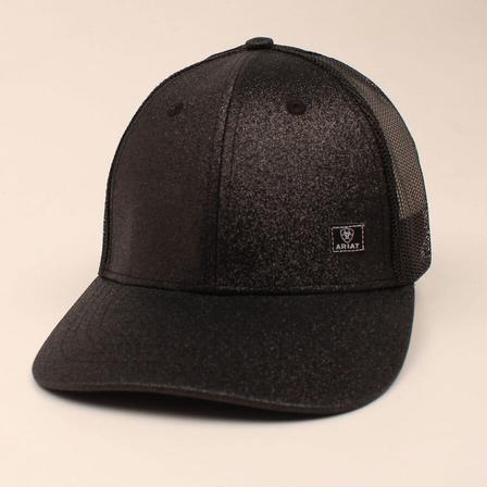 Ariat Women's High Pony Glitter Snapback Cap