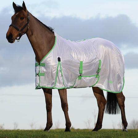Saxon Mesh Fly Sheet with Belly Wrap - Standard Neck