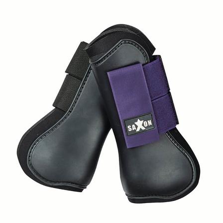 Open Front Boots BLACK/PURPLE