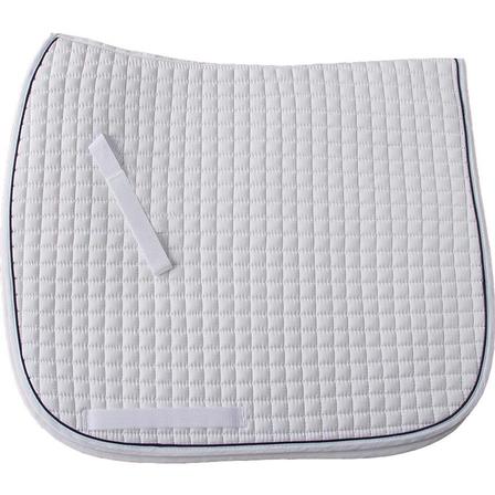 Cotton Quilted Dressage Square Pad with Piping - Extra Long